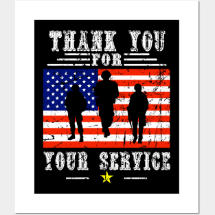 Veterans day thank you for your service Posters and Art